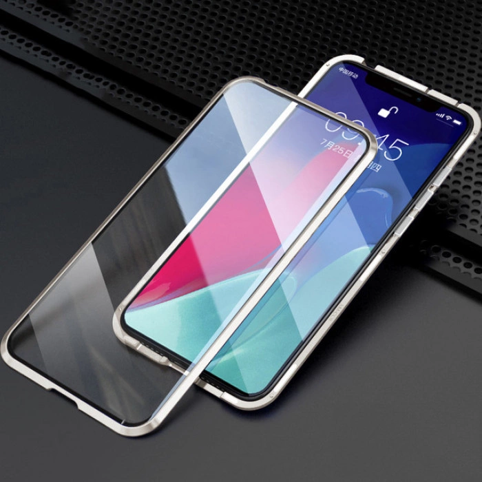 Двухсторонний магнитный чехол для Xiaomi Mi 10T/Pro Серебристый
